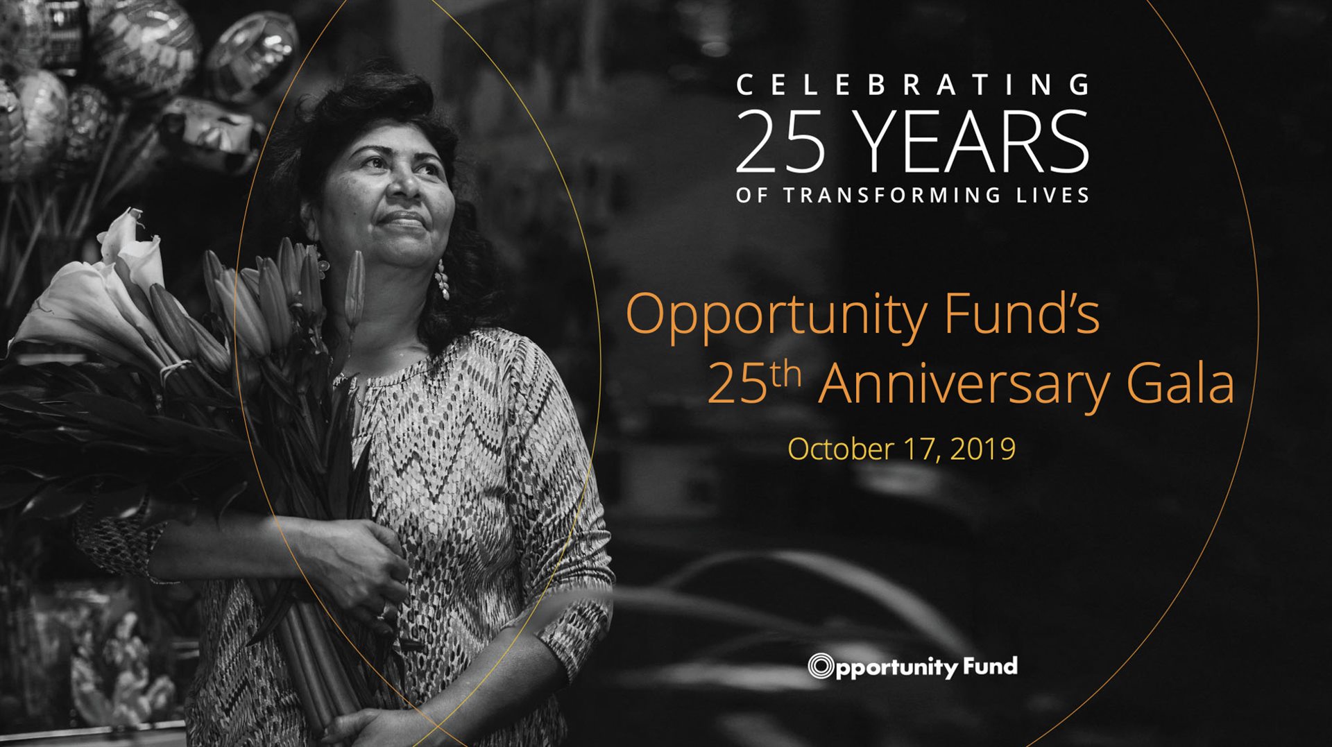 Opportunity Fund 25th Anniversary Gala presentation slide
