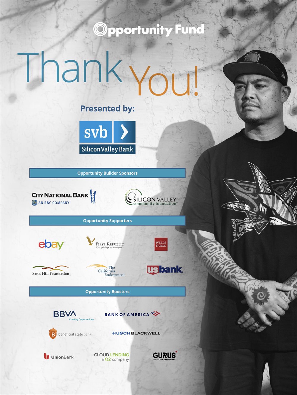 Sponsor thank-you poster